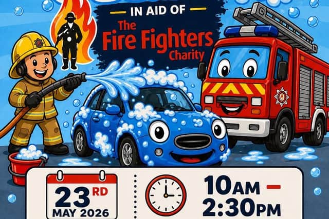 Pop along and support The Firefighters Charity at the car wash event in Sleaford.