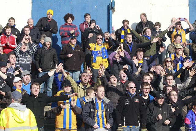The Stags faithful show their support.