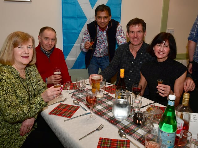 L-R Sarah Grant, Nigel Grant, Emon Khan, James Sardeson and Marie-Anne Sardeson.