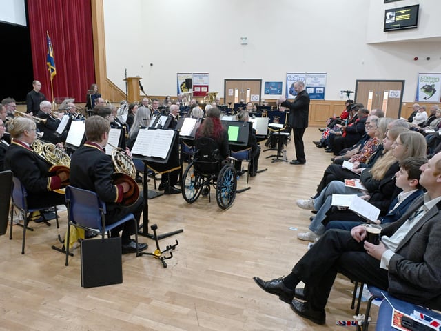 Sleaford Concert band perform at the Poppy Concert. Photo: David Dawson