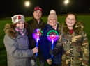 Pictured, from left, are Lucy Reynolds, Jay Pearson, Kayliegh Pearson, and Abigail Pearson, aged 11, of Boston.