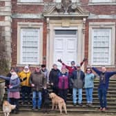 The Blue Monday walk at Gunby Hall and Gardens.