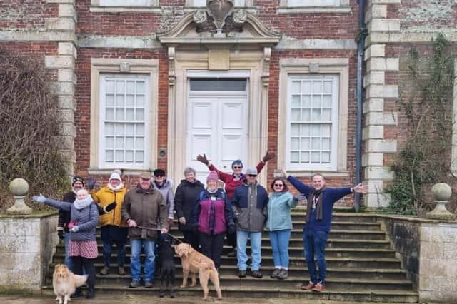 The Blue Monday walk at Gunby Hall and Gardens.