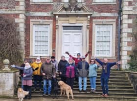 The Blue Monday walk at Gunby Hall and Gardens.