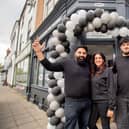 Sunny, Narinder, and Josh Singh outside the new Sunny's in Horncastle. Photo: