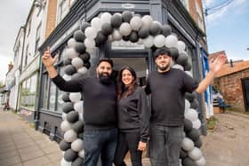 Sunny, Narinder, and Josh Singh outside the new Sunny's in Horncastle. Photo: