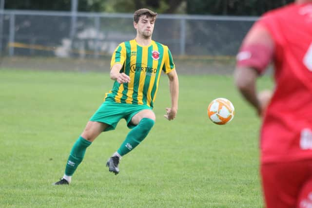 Skegness's Bailey Dilley in action.