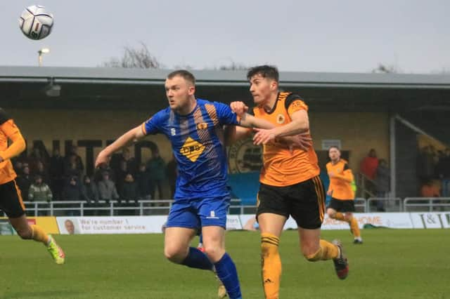 Scott Pollock is back at Boston United. Photo: Oliver Atkin