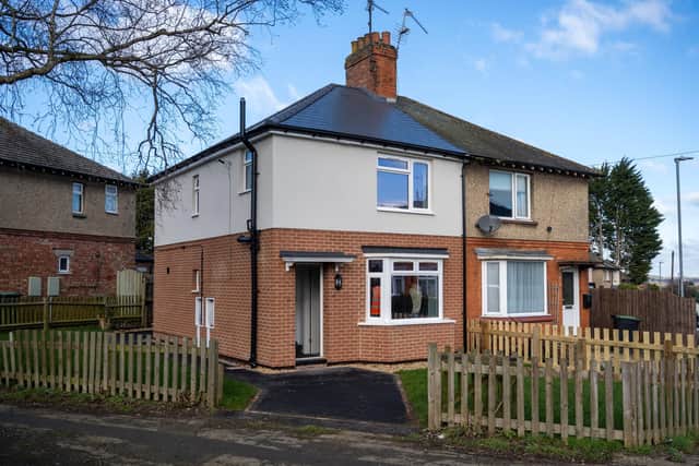 An example of the energy efficiency improvement works carried out by Amplius as part of a previous phase of the project.