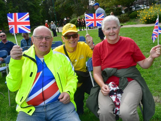 L-R Michael Pell, Raish Sarin and Grace Clarke of Skegness