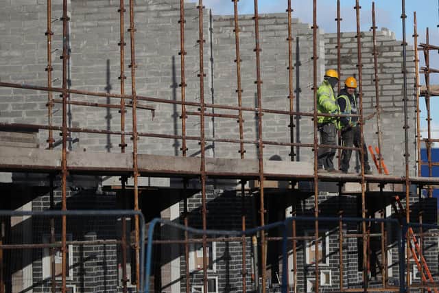 A general view of construction work on the O Cualann Cohousing affordable housing scheme in Ballymun North Dublin. Opposition leader Micheal Martin has accused Taoiseach Leo Varadkar of complacency in his approach to the country's housing crisis.