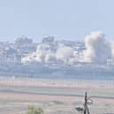 Smoke rises from Gaza after an IDF bombardment today (December 6) as seen near the Gaza border in Southern Israel. Israel and Hamas have resumed fighting after the end of a weeklong ceasefire last week, with Israel launching an expanded ground operation and aerial campaign in southern Gaza. Meanwhile, Hamas has remained able to fire rockets into Israel, although many are intercepted by the country's Iron Dome missile defense system. (Photo by Alexi J. Rosenfeld/Getty Images)