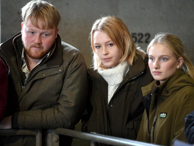 Caitlyn Bartlett with Kaleb Cooper and Caitlin Oxton.