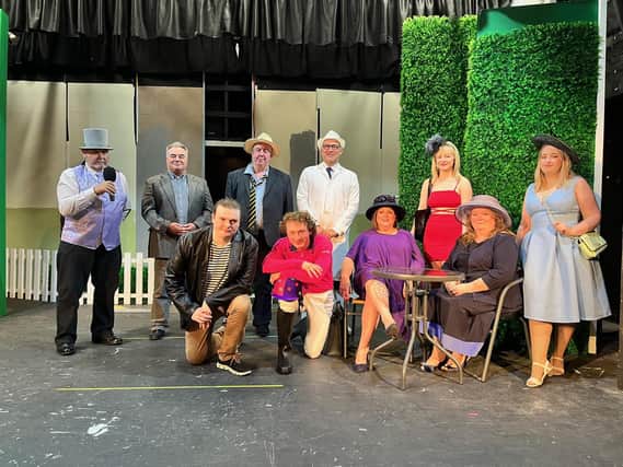 The cast of Ladies Day at Horncastle Theatre Company.