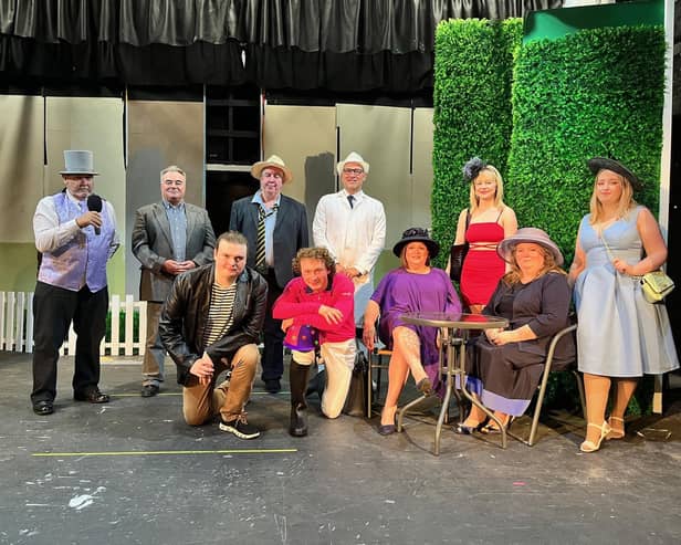 The cast of Ladies Day at Horncastle Theatre Company.