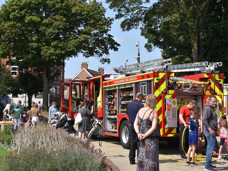 The engine belinging to Lincolnshire Fire and Rescue is always popular ar 999 Day.