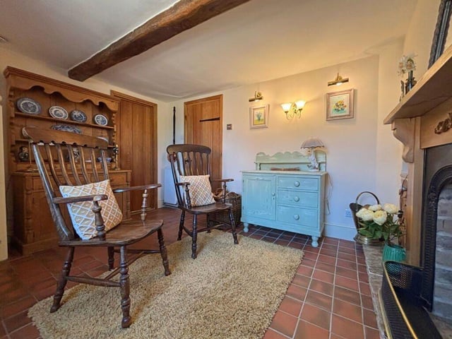 The reception past the porch area of the main house.