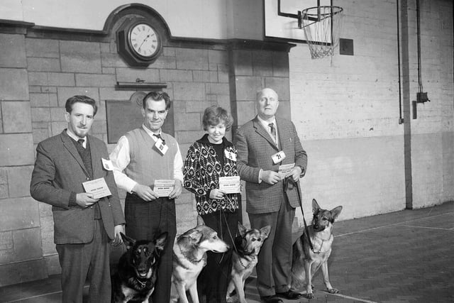 Some of the winners at the East Claremont Street dog show in 1963.