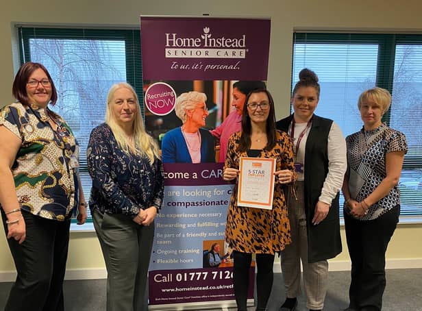 The team at Home Instead Retford and Gainsborough are pleased to work for a five star employer