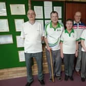 Photo: The winning Royal Mail rinks against Strollers, with Ian Smith, Bob Thompson, Carol Clarke, Steve Boycott, Jo Sharp and Keith Sharp