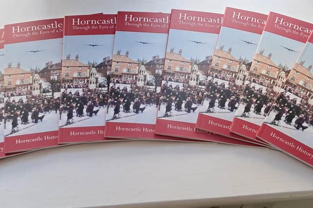 Copies of 'Horncastle At War', which has been reproduced to coincide with an exhibition to mark the 80th anniversary of VE Day.