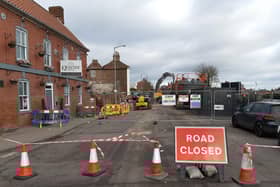 London Road has been closed since the fire.