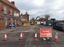London Road has been closed since the fire.