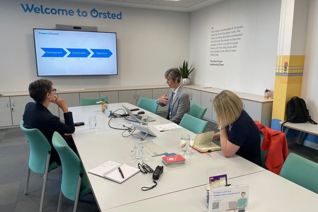 Ambassador Joelle Jenny visits Danish offshore wind power firm Ørsted’s operations centre in Grimsby
