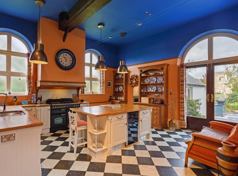 A closer look at the kitchen.