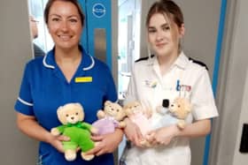 Bears arrive at the Kingfisher Ward in Grantham and District Hospital
