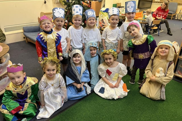 Performers in the Christmas play at Billingborough Primary School.
