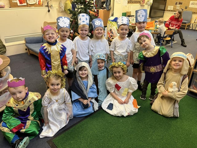 Performers in the Christmas play at Billingborough Primary School.