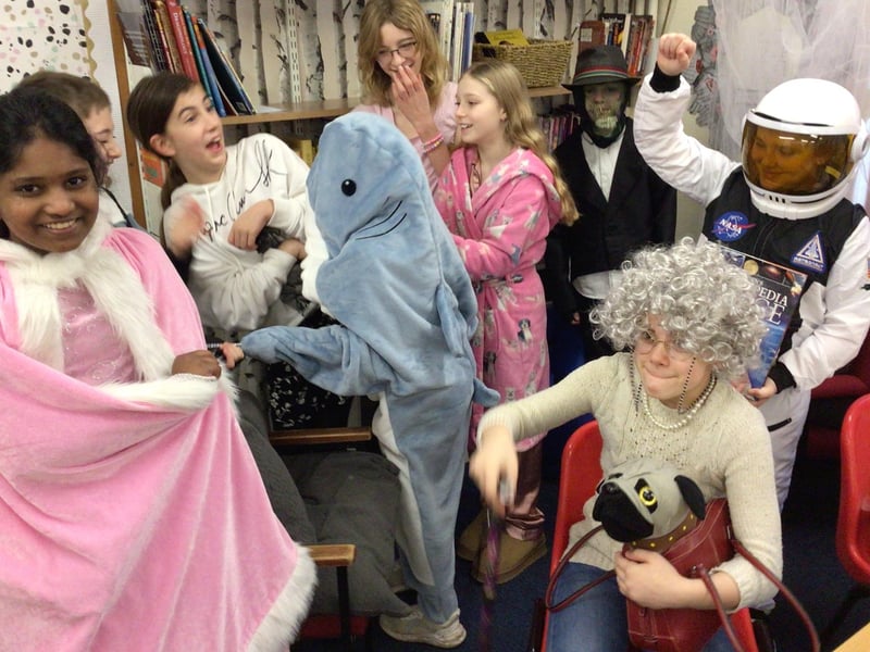 Is that a shark loose in World Book Day at William Alvey School.