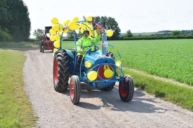 Wolds Tractor Run from Caudwell's Yard, Ludborough