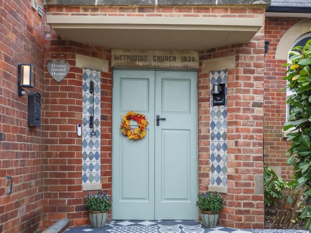 The front door.