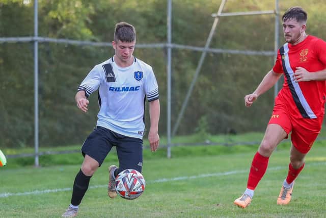 Bailey Wright - two goal hero for Louth on Saturday.