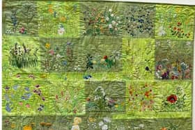​Wild Meadow, the prize winning quilt design by Lindsey Patchworkers.