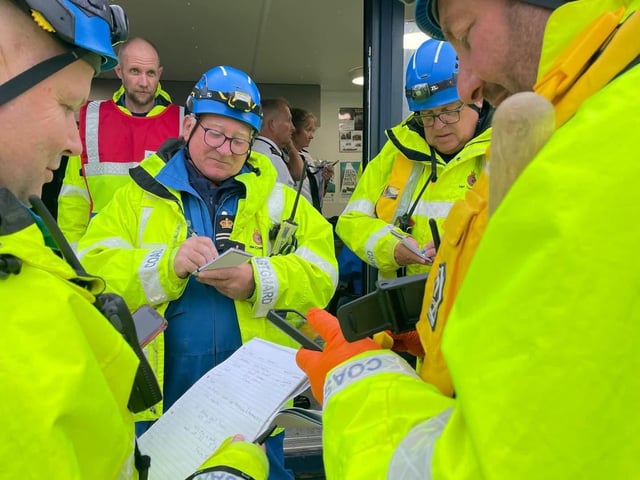 The multi-agency training operation took place along the Lincolnshire Coast