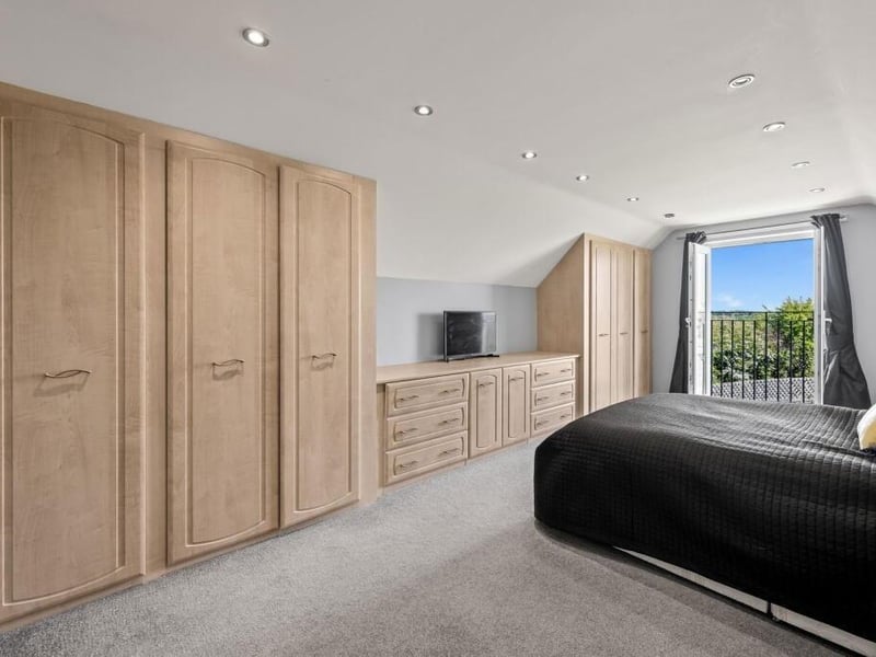 The bedroom in the first-floor annexe.