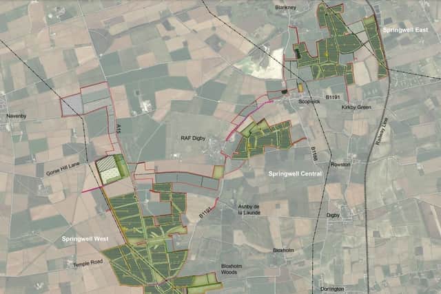 The plans for the Springwell Solar Farm.