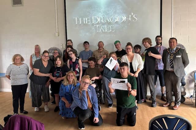 Sixth form students from Aegir Specialist Academy in Gainsborough showcased their short, animated film to members of the public