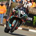 Hickman in action at the TT. Photo by Isle of Man TT.