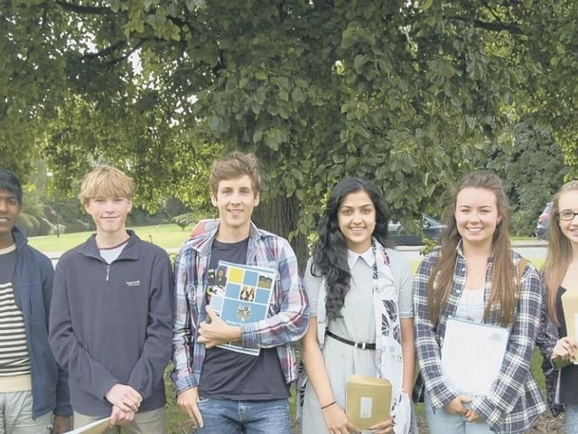 Boston High School pupils (from left) Abudu Piyatissa, Iestyn Halford, Damian Benben, Rubab Haider, Pippa Wilson and Emily Corbitt.