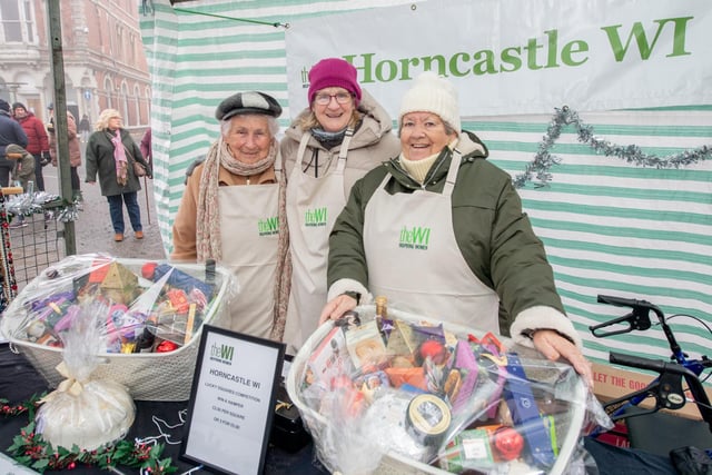 Horncastle WI at the Christmas market.