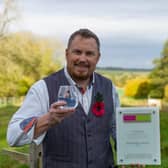 Tristan Jorgensen with Lincolnshire Life Taste of Excellence Award