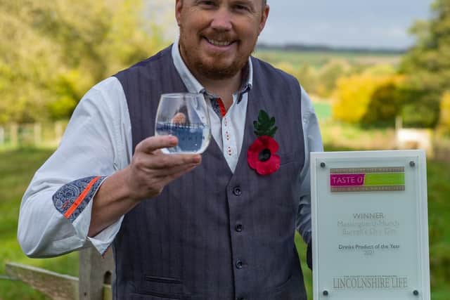 Tristan Jorgensen with Lincolnshire Life Taste of Excellence Award