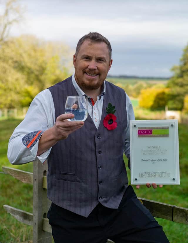 Tristan Jorgensen with Lincolnshire Life Taste of Excellence Award