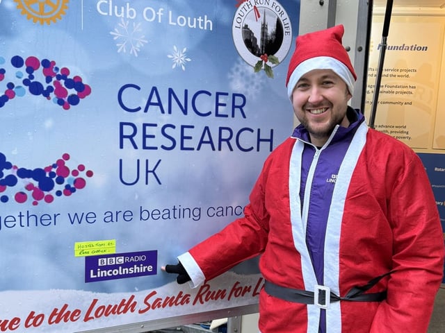 Dressed for the occasion was the event's celebrity host, Ross Carrick, of BBC Radio Lincolnshire.