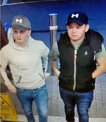 Police would like to speak to these two men.