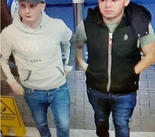 Police would like to speak to these two men.